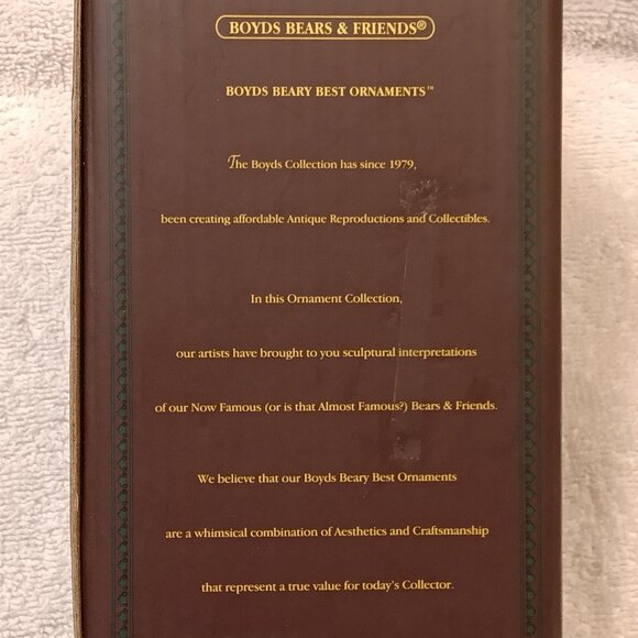 NIB VINTAGE / RETIRED 2004 Boyd's Bears & Friends Ornament #257065 "G.I. Bruin" - Picture 7 of 8